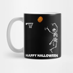 Skeleton basketball tshirt halloween funny gift t-shirt Mug